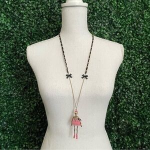 Betsy Johnson Skull Ballerina with Pink Tutu Necklace - Open to Offers✨